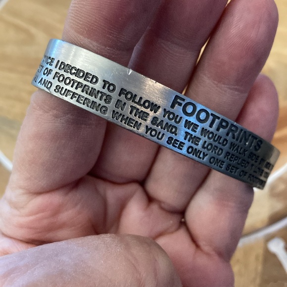 ❌donating soon❌ Footprints Cuff Bracelet - Picture 9 of 11